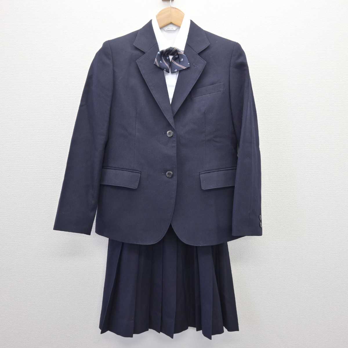 【中古】兵庫県 須磨学園中学校 女子制服 4点 (ブレザー・シャツ・スカート) sf067476