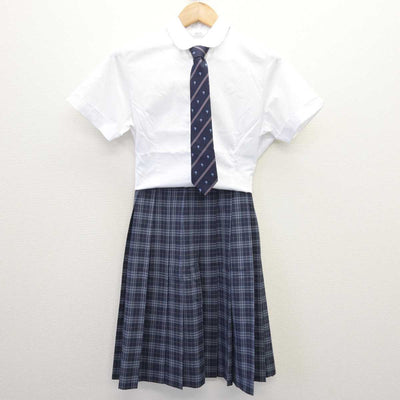 【中古】兵庫県 須磨学園中学校 女子制服 3点 (シャツ・スカート) sf067477