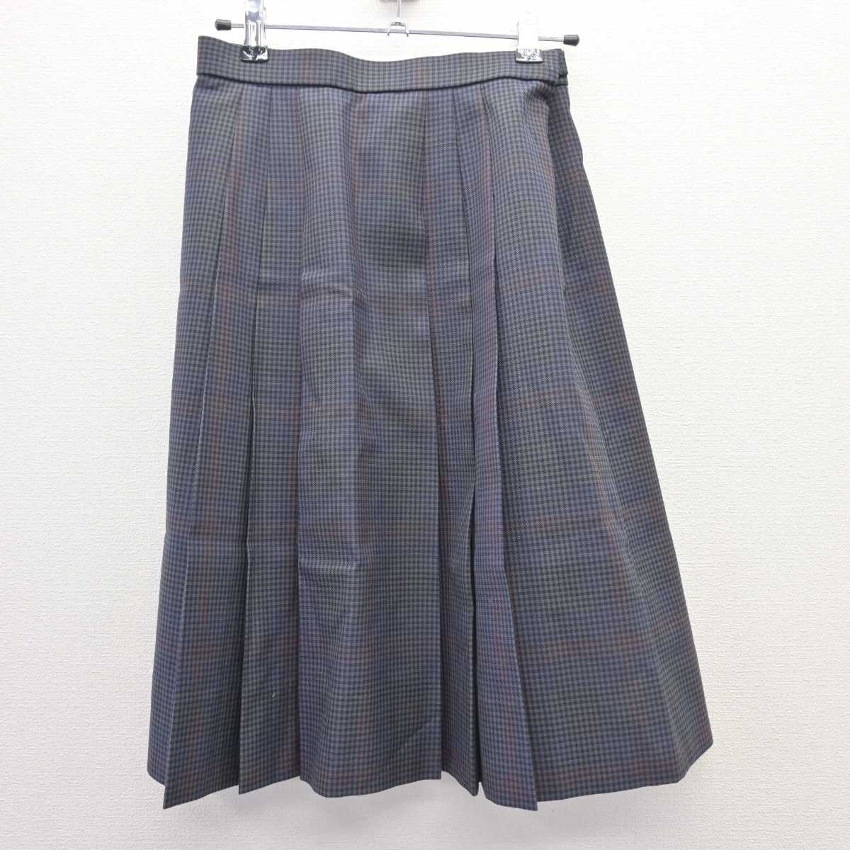 【中古】東京都 文花中学校 女子制服 4点 (ブレザー・シャツ・スカート) sf067479