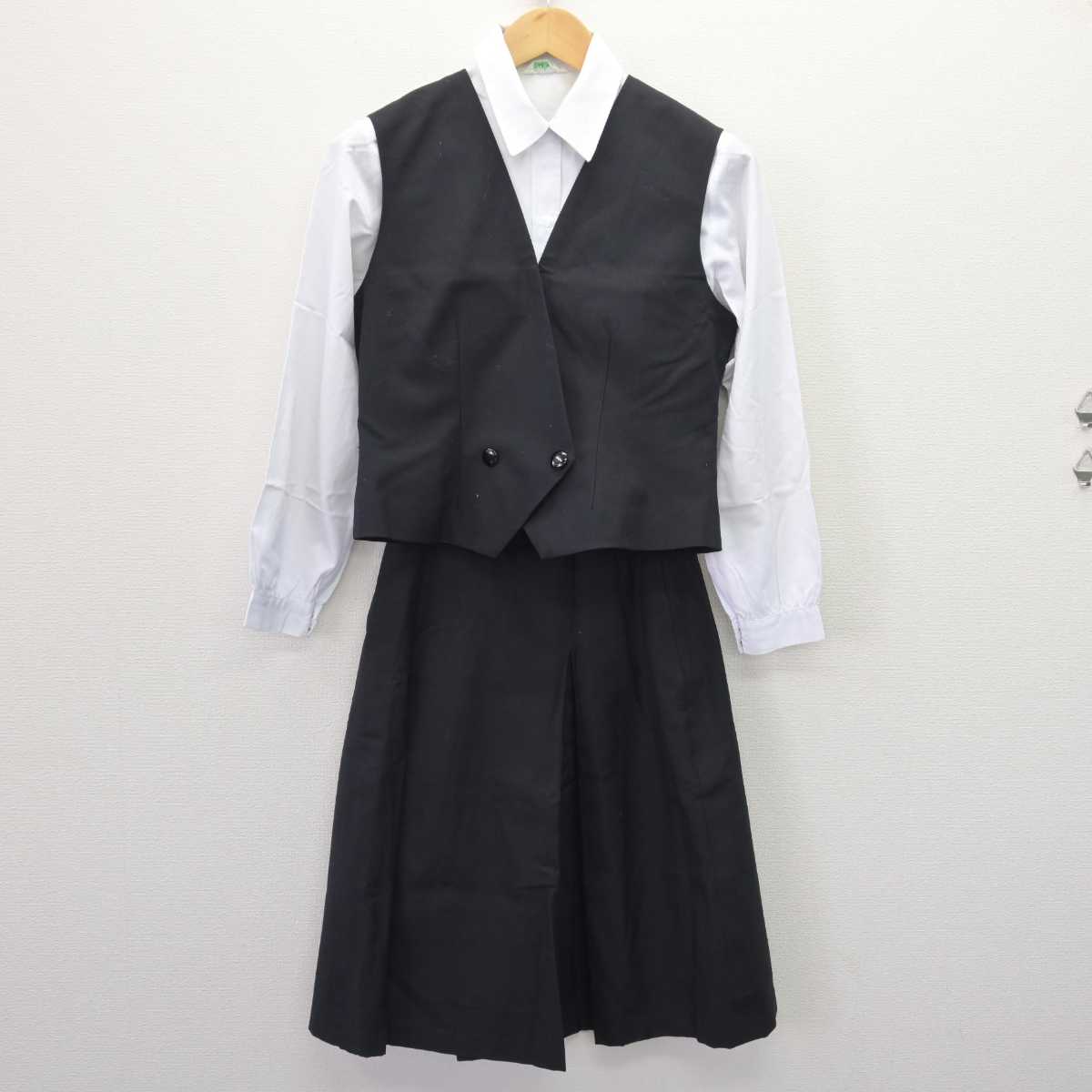 【中古】奈良県 一条高等学校 女子制服 6点 (ブレザー・ベスト・シャツ・スカート) sf067482