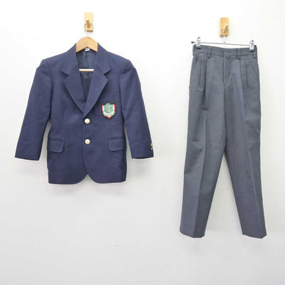 【中古】東京都 高松中学校 男子制服 2点 (ブレザー・ズボン) sf067496