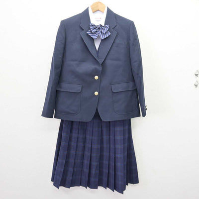 【中古】兵庫県 三木高等学校 女子制服 6点 (ブレザー・ベスト・シャツ・スカート) sf067500