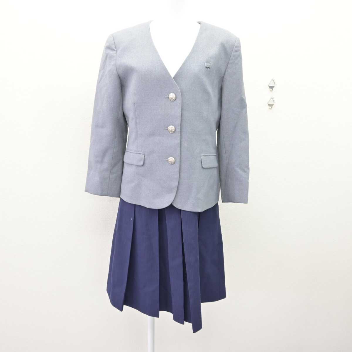 【中古】東京都 跡見学園中学校 女子制服 2点 (ブレザー・ジャンパースカート) sf067513