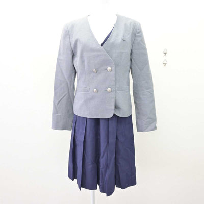 【中古】東京都 跡見学園高等学校 女子制服 2点 (ブレザー・ジャンパースカート) sf067516