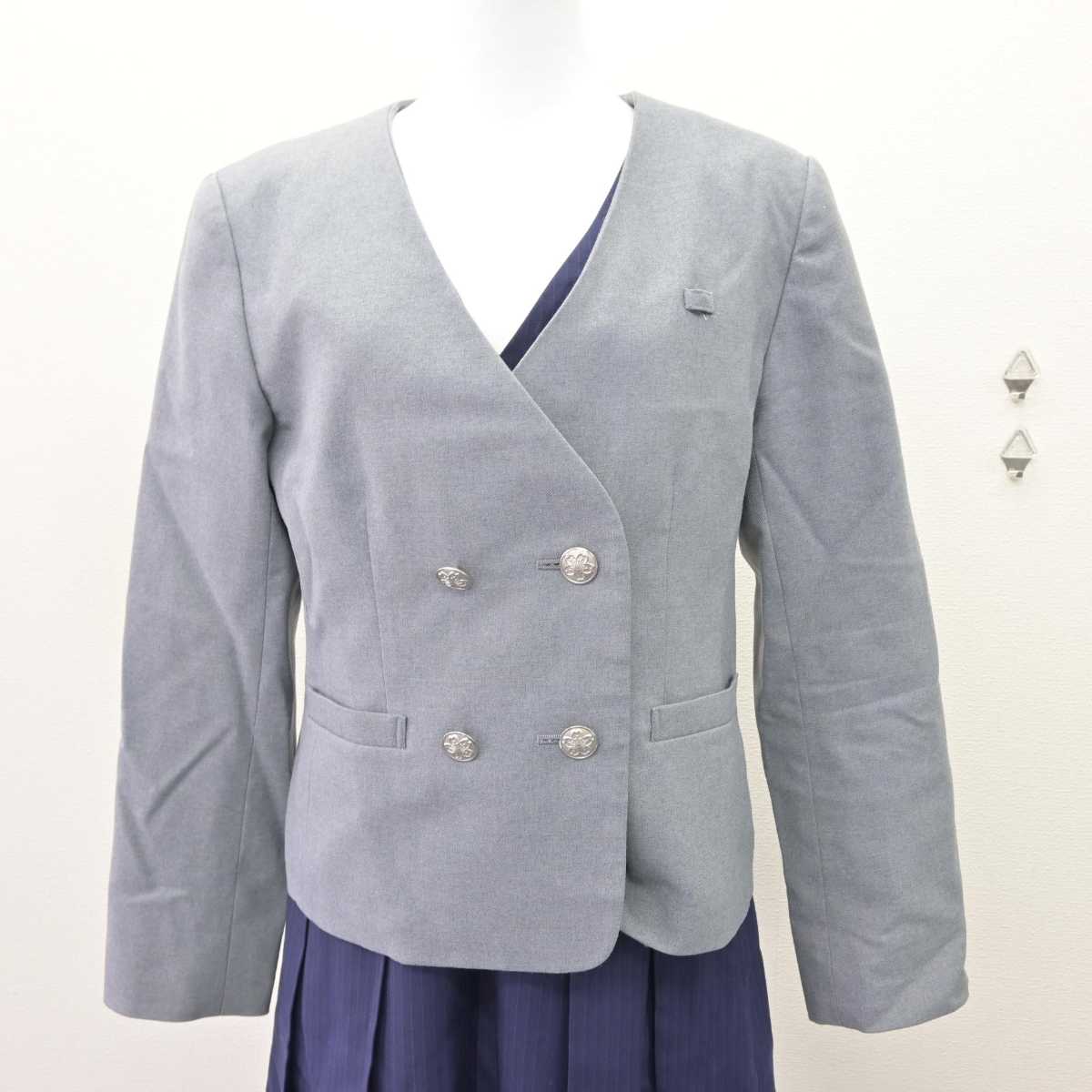 【中古】東京都 跡見学園高等学校 女子制服 2点 (ブレザー・ジャンパースカート) sf067516