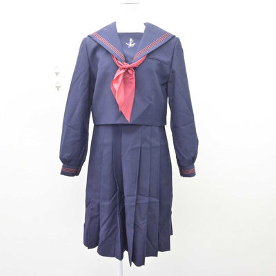 【中古】福岡県 福岡女学院高等学校 女子制服 3点 (セーラー服・ジャンパースカート) sf067538