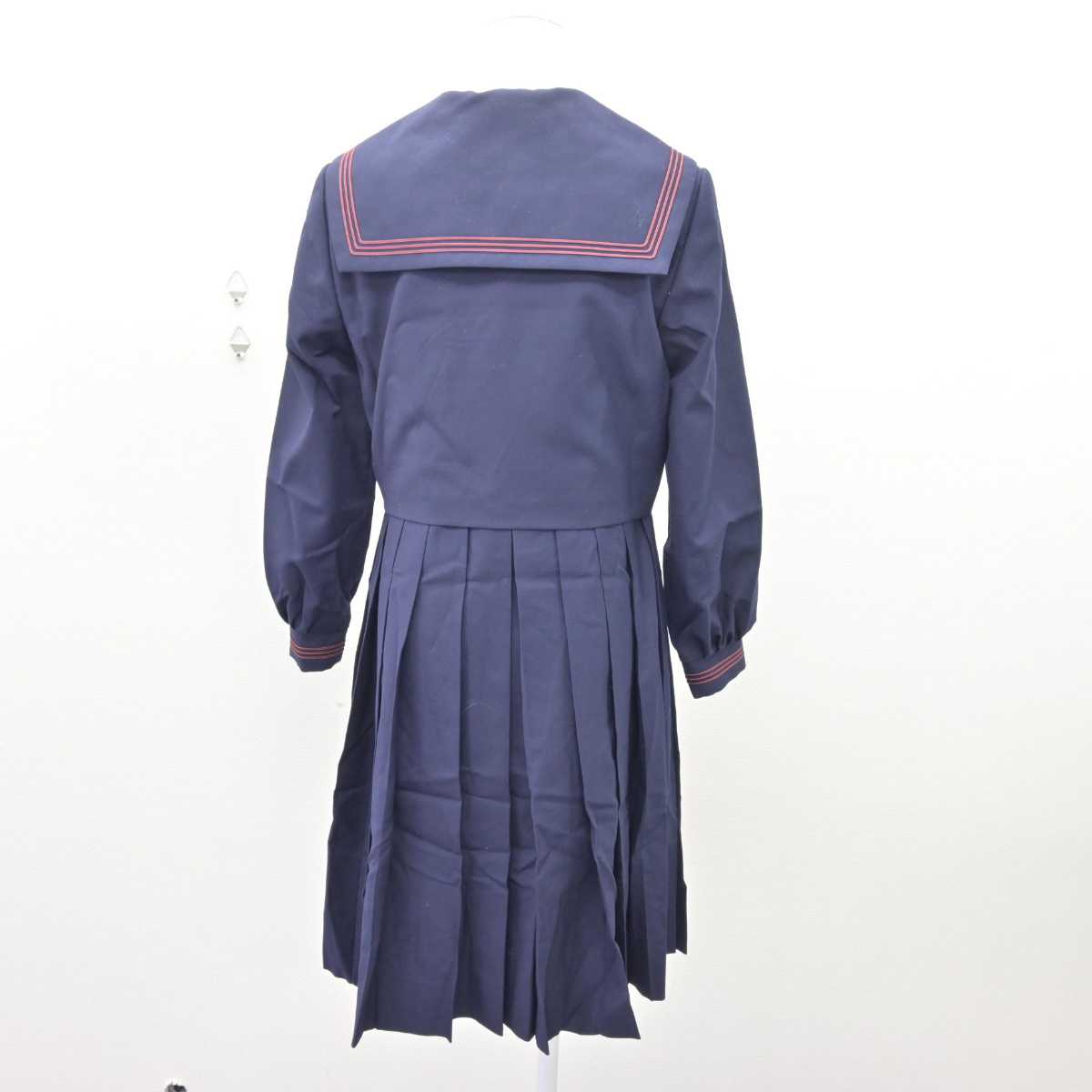 【中古】福岡県 福岡女学院高等学校 女子制服 3点 (セーラー服・ジャンパースカート) sf067538