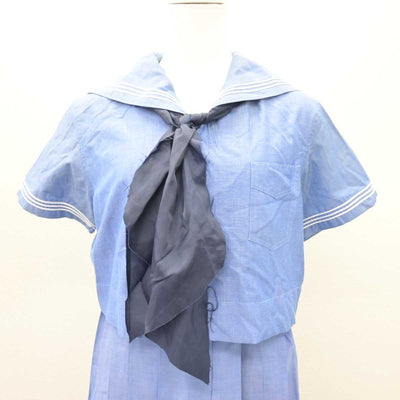 【中古】福岡県 福岡女学院高等学校 女子制服 3点 (セーラー服・ジャンパースカート) sf067539