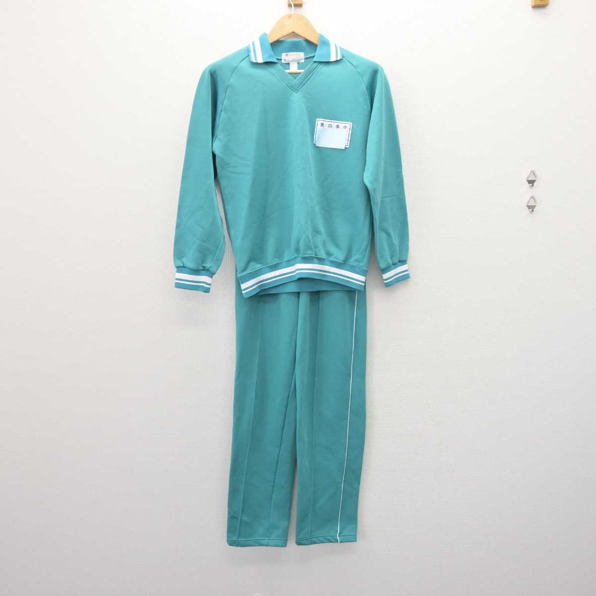 【中古】千葉県 豊四季中学校 女子制服 2点 (ジャージ 上・ジャージ 下) sf067540