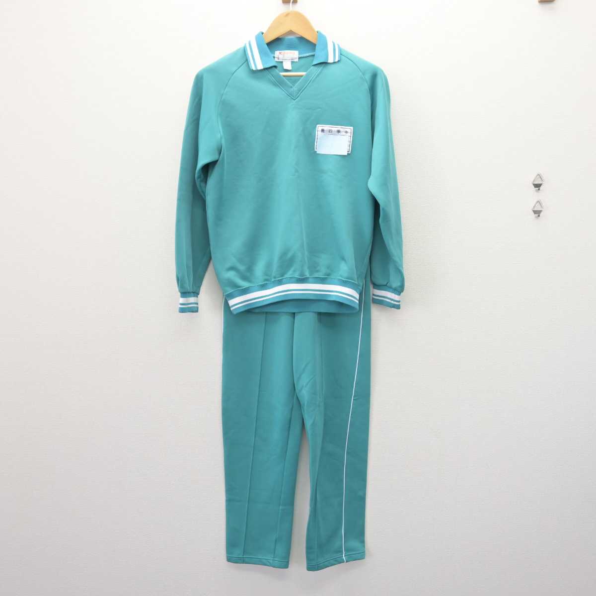 【中古】千葉県 豊四季中学校 女子制服 2点 (ジャージ 上・ジャージ 下) sf067541