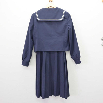 【中古】千葉県 豊四季中学校 女子制服 4点 (セーラー服・ジャンパースカート) sf067543