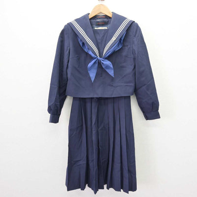 【中古】福岡県 宗像中学校 女子制服 5点 (セーラー服・ジャンパースカート) sf067557