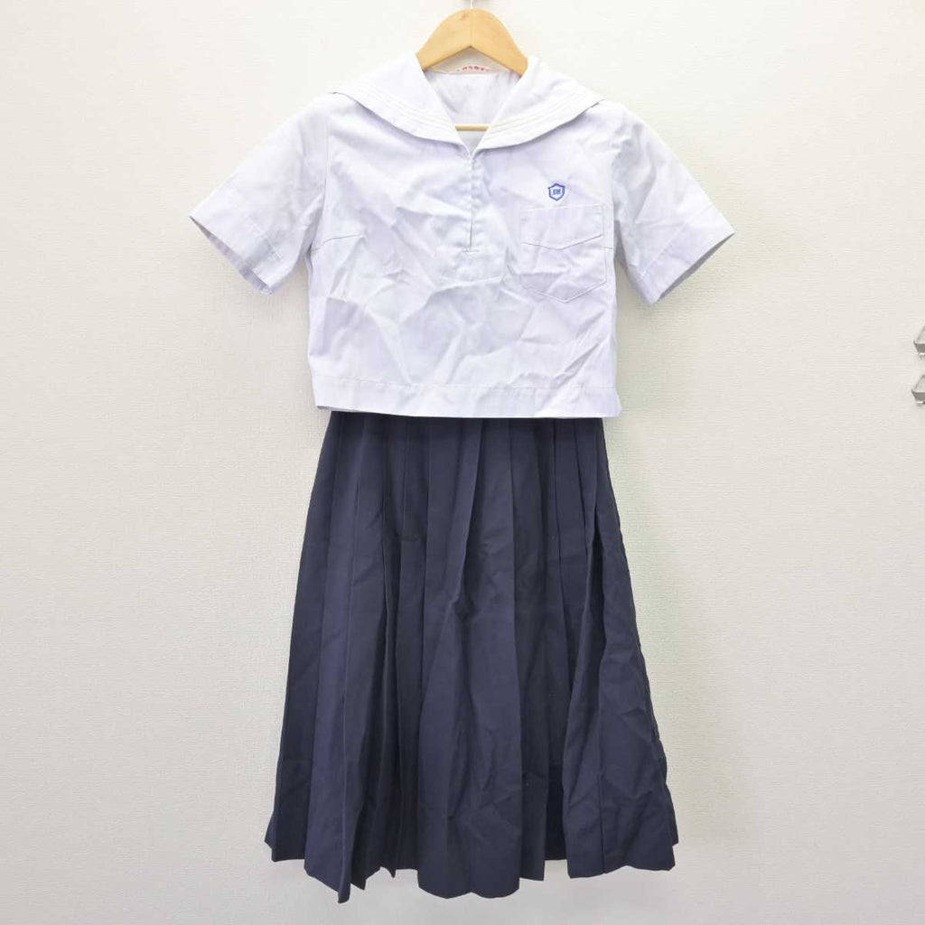 【中古】福岡県 宗像高等学校 女子制服 2点 (セーラー服・スカート) sf067559