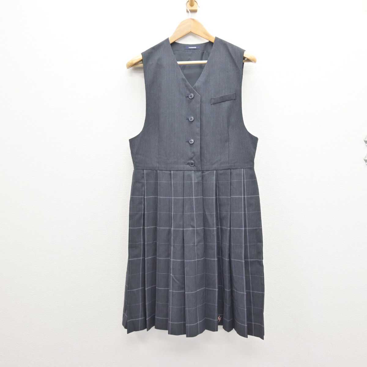 【中古】佐賀県 佐賀女子短期大学付属佐賀女子高等学校 女子制服 3点 (シャツ・ジャンパースカート) sf067577