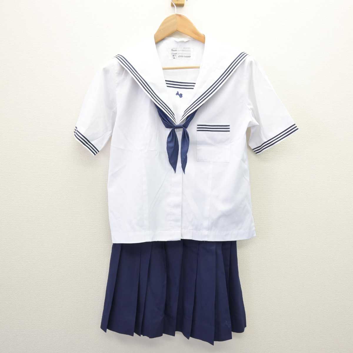 【中古】愛知県 安城学園高等学校 女子制服 3点 (セーラー服・スカート) sf067600