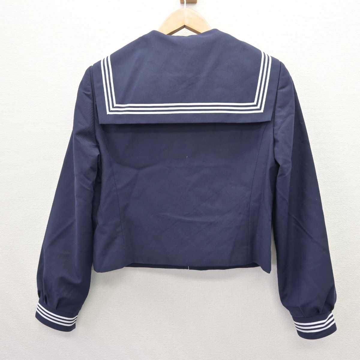 【中古】京都府 青葉中学校 女子制服 3点 (セーラー服・スカート) sf067601