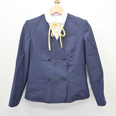 【中古】熊本県 錦ケ丘中学校 女子制服 3点 (ブレザー・シャツ) sf067604