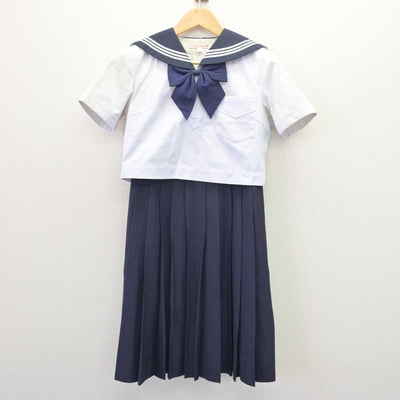 【中古】福岡県 精華女子高等学校 女子制服 2点 (セーラー服・ジャンパースカート) sf067612