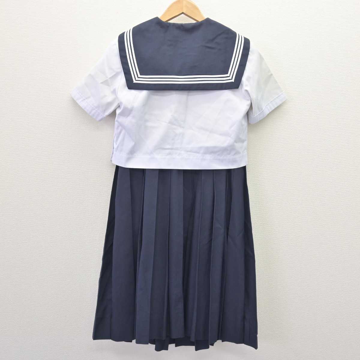 【中古】福岡県 精華女子高等学校 女子制服 2点 (セーラー服・ジャンパースカート) sf067613