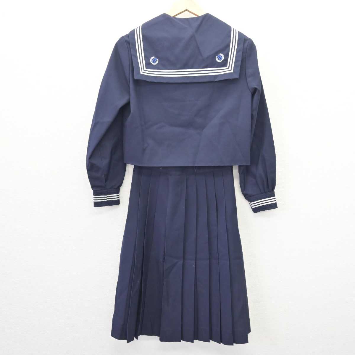 【中古】千葉県 緑ヶ丘中学校 女子制服 2点 (セーラー服・スカート) sf067614