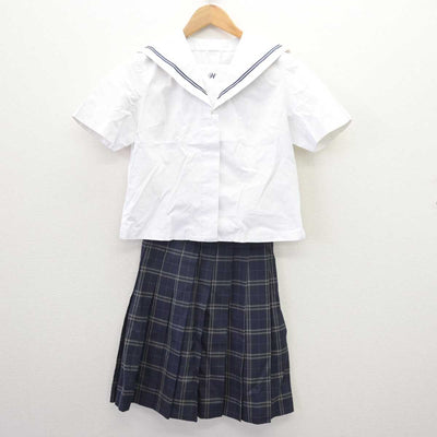 【中古】岡山県 和気閑谷高等学校 女子制服 3点 (セーラー服・セーラー服・スカート) sf067619