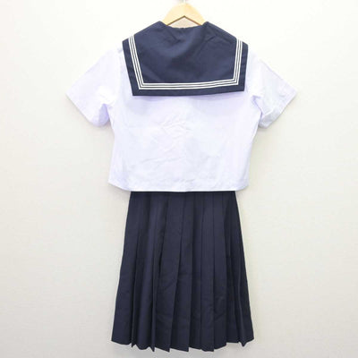 【中古】静岡県 麁玉中学校 女子制服 3点 (セーラー服・スカート) sf067621