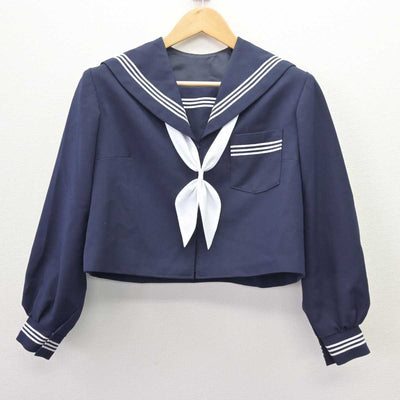 【中古】静岡県 麁玉中学校 女子制服 3点 (セーラー服・スカート) sf067622