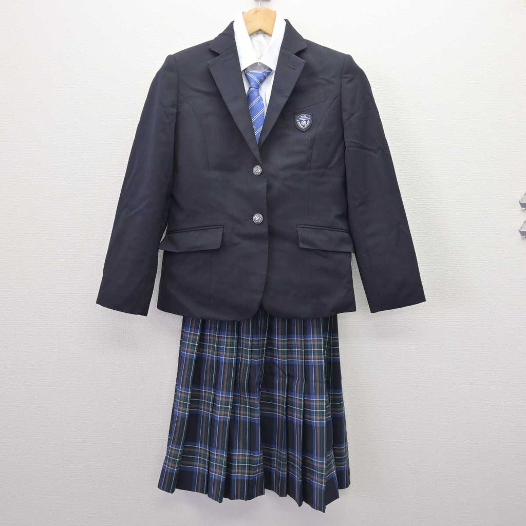 中古】東京都 芝国際高等学校 女子制服 4点 (ブレザー・シャツ