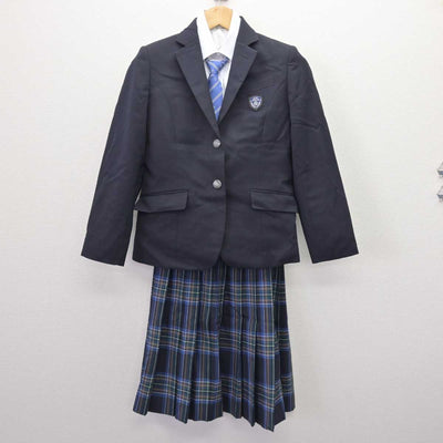 【中古】東京都 芝国際高等学校 女子制服 4点 (ブレザー・シャツ・スカート) sf067630