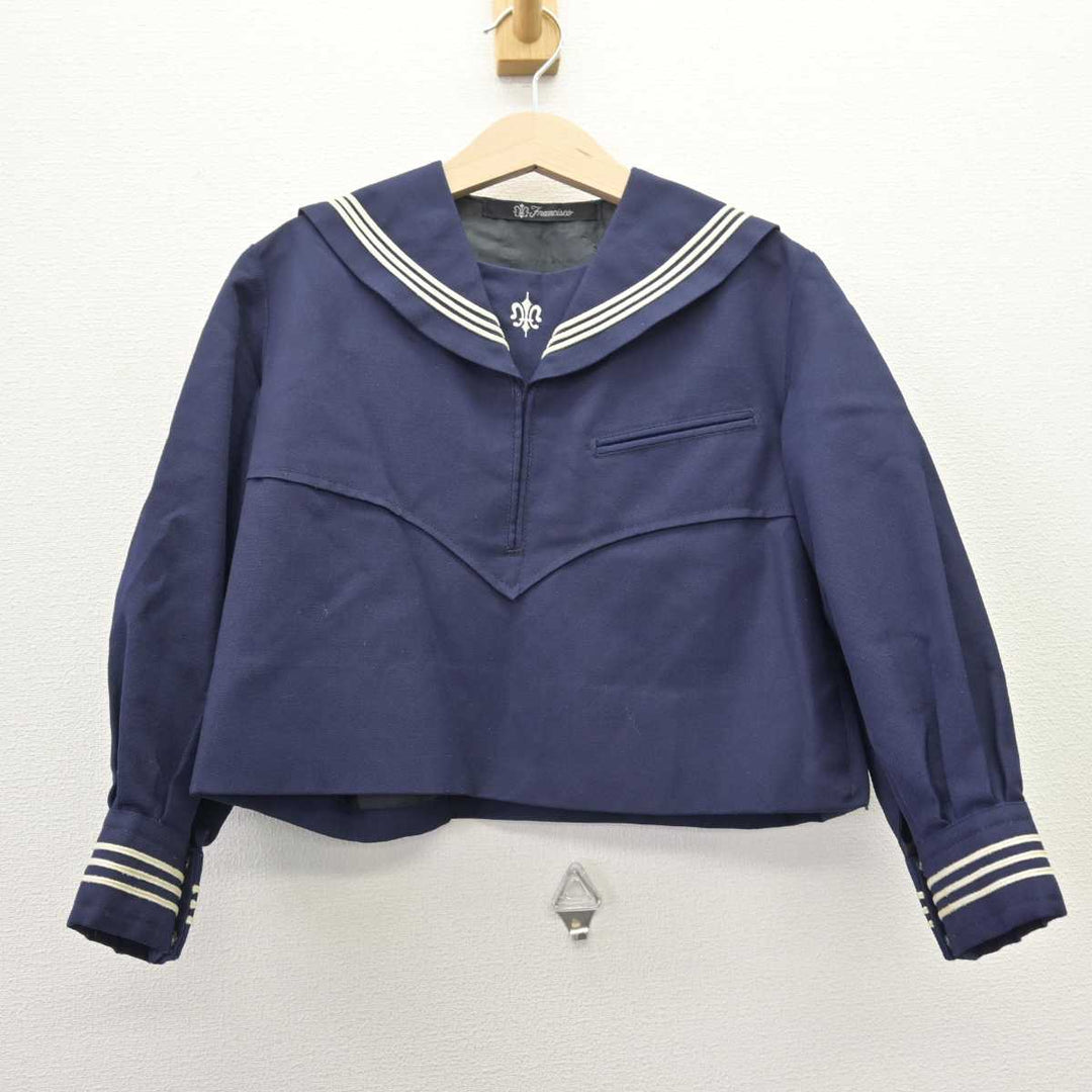 中古】東京都 白百合学園小学校 女子制服 2点 (セーラー服 中古】東京都 白百合学園小学校 女子制服 2点 (セーラー服