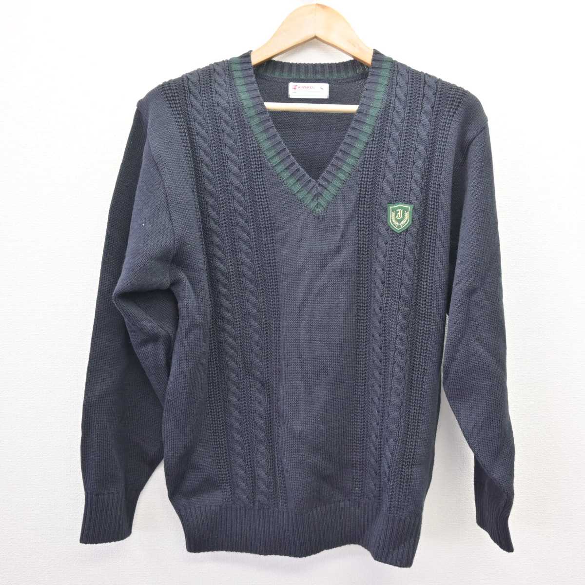 【中古】大阪府 常翔学園高等学校 女子制服 3点 (ニット・シャツ) sf067648