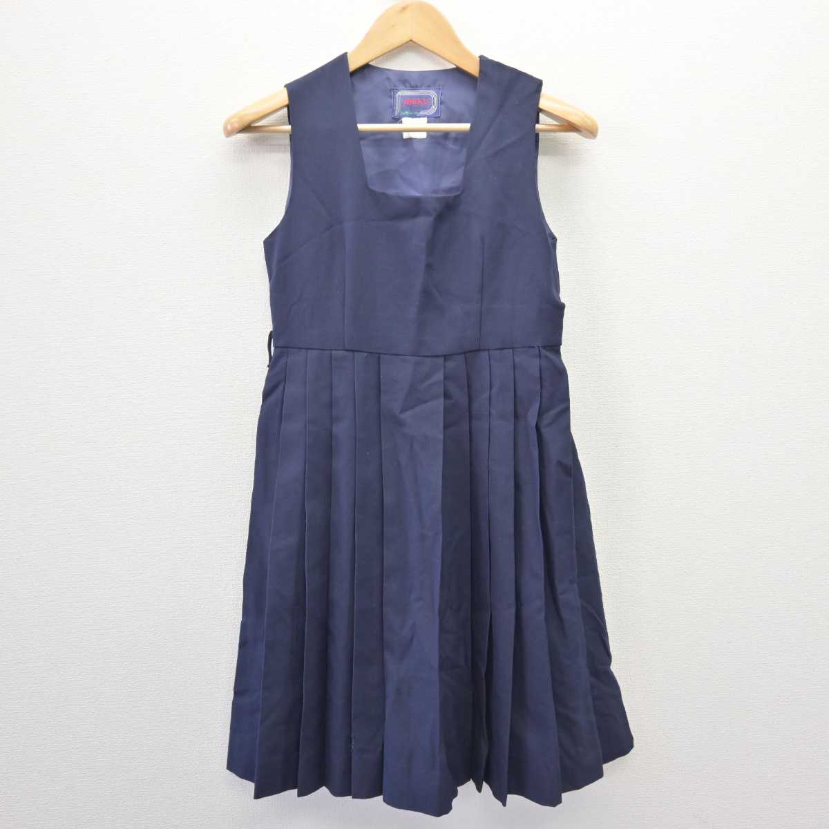 【中古】千葉県 田中中学校 女子制服 2点 (ジャンパースカート・スカート) sf067653