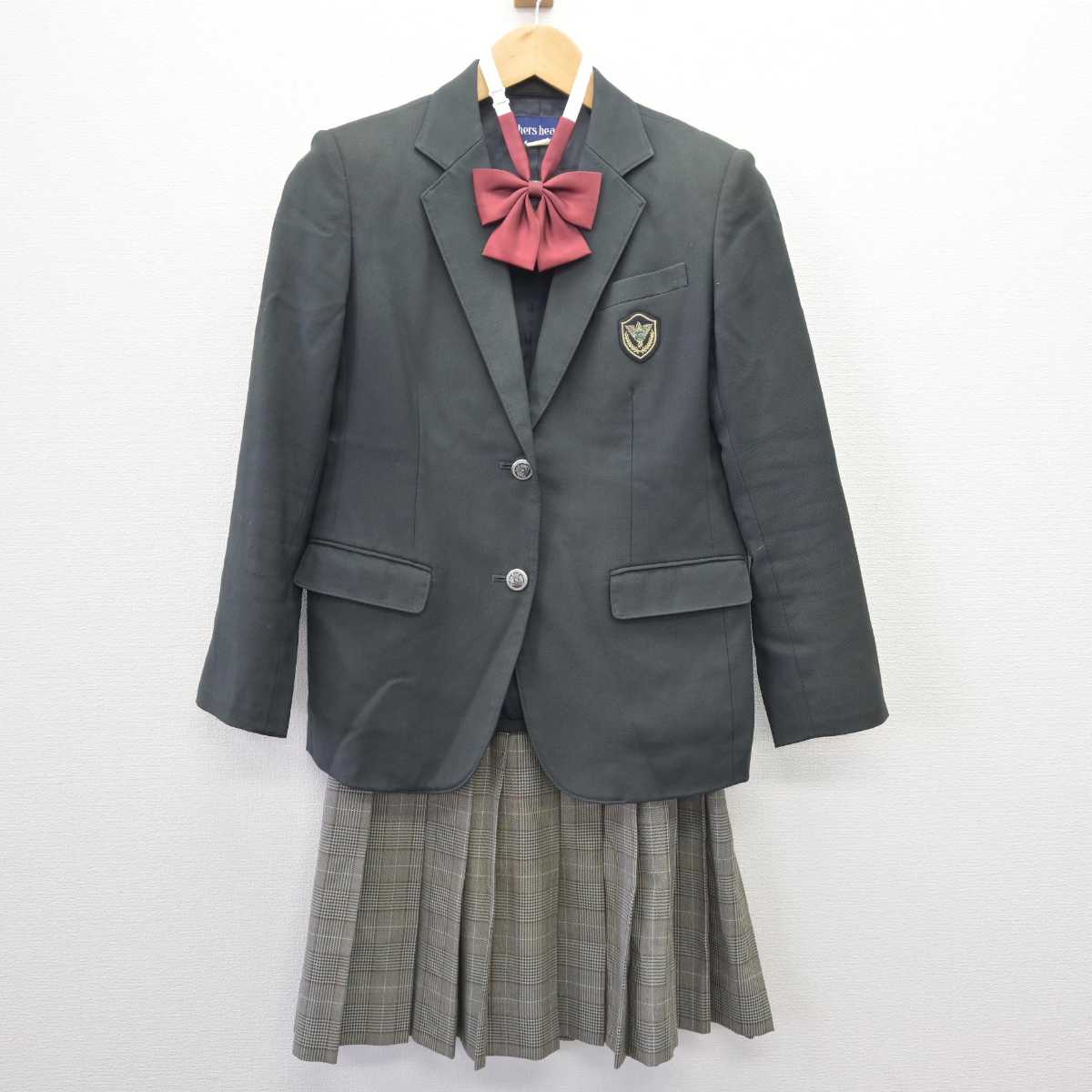 【中古】愛知県 半田商業高等学校 女子制服 4点 (ブレザー・ニット・スカート) sf067658