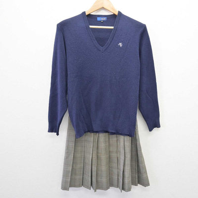 【中古】愛知県 半田商業高等学校 女子制服 4点 (ブレザー・ニット・スカート) sf067658