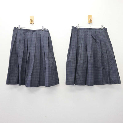 【中古】東京都 鶴川中学校 女子制服 4点 (ブレザー・スカート・スカート) sf067669