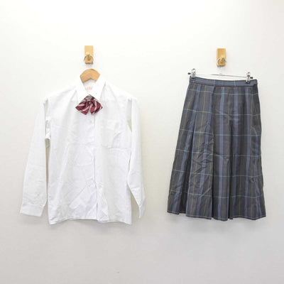 【中古】鹿児島県 鹿屋農業高等学校 女子制服 6点 (ブレザー・ニット・シャツ・スカート) sf067691