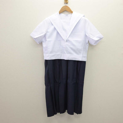 【中古】福岡県 折尾愛真高等学校 女子制服 4点 (セーラー服・ジャンパースカート) sf067711