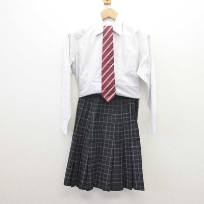 【中古】栃木県 小山城南高等学校 女子制服 5点 (ブレザー・シャツ・スカート) sf067714