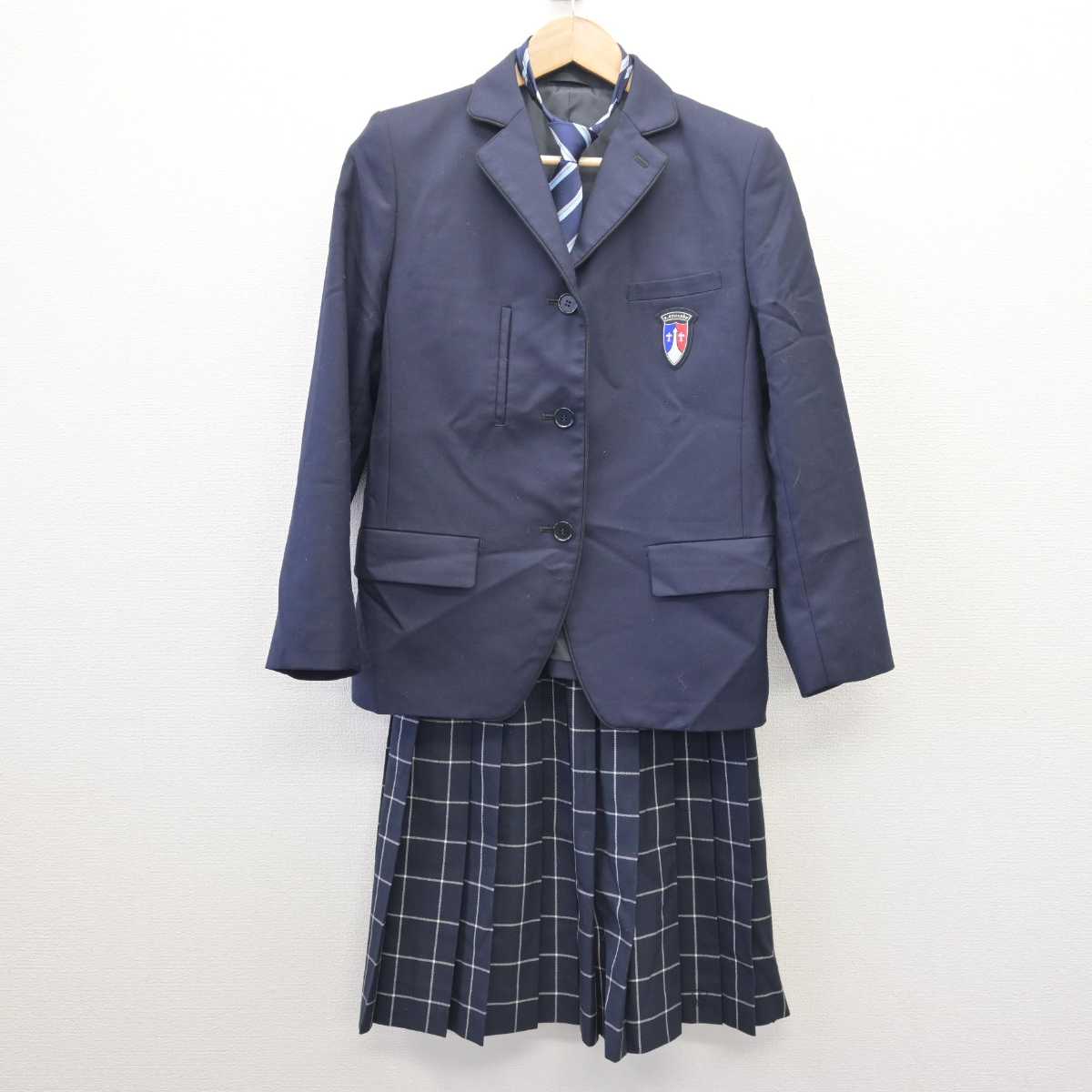 【中古】徳島県 城西高等学校 女子制服 4点 (ブレザー・スカート) sf067721