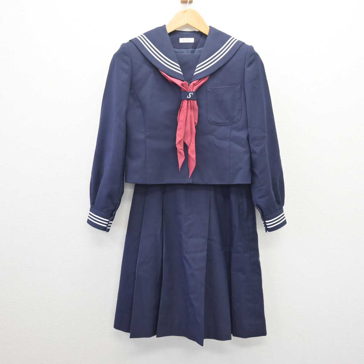 【中古】宮城県 将監東中学校 女子制服 3点 (セーラー服・スカート) sf067725