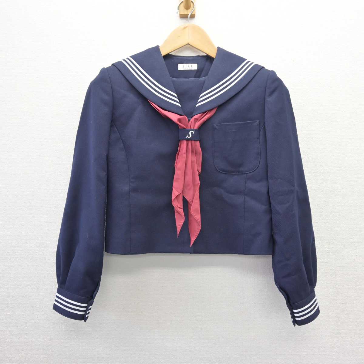 【中古】宮城県 将監東中学校 女子制服 3点 (セーラー服・スカート) sf067725