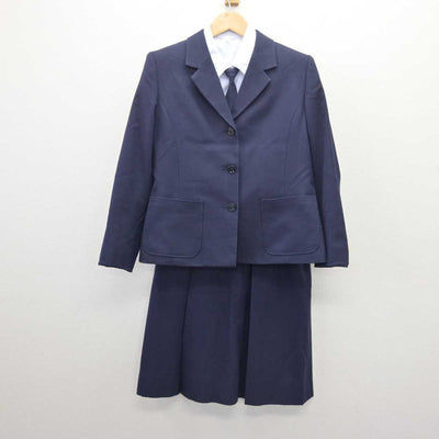 【中古】鹿児島県 鹿児島女子高等学校 女子制服 7点 (ブレザー・シャツ・スカート・その他アイテム) sf067726