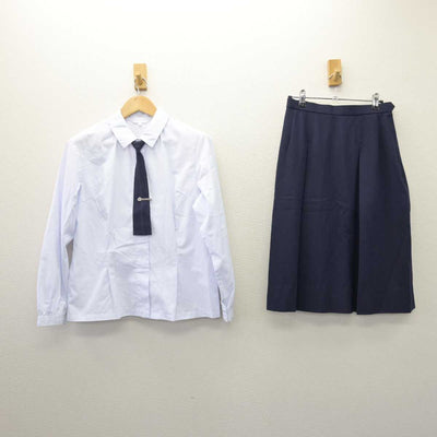 【中古】鹿児島県 鹿児島女子高等学校 女子制服 7点 (ブレザー・シャツ・スカート・その他アイテム) sf067726