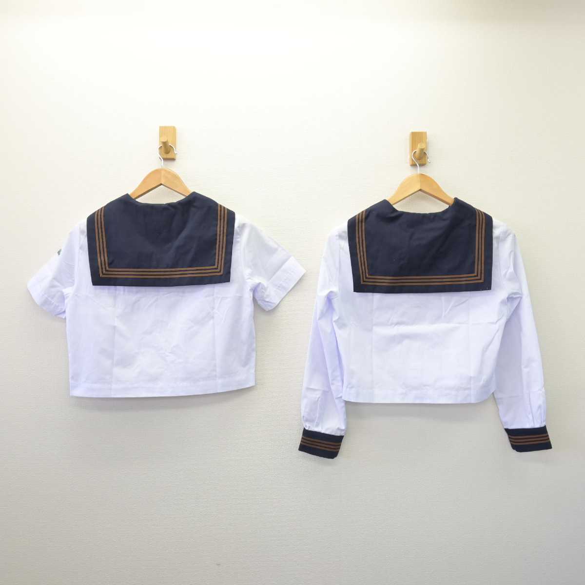 中古】東京都 関東国際高等学校 女子制服 2点 (セーラー服 中古】東京都 関東国際高等学校 女子制服 2点 (セーラー服
