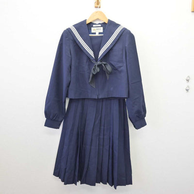 【中古】愛知県 本城中学校 女子制服 3点 (セーラー服・スカート) sf067739