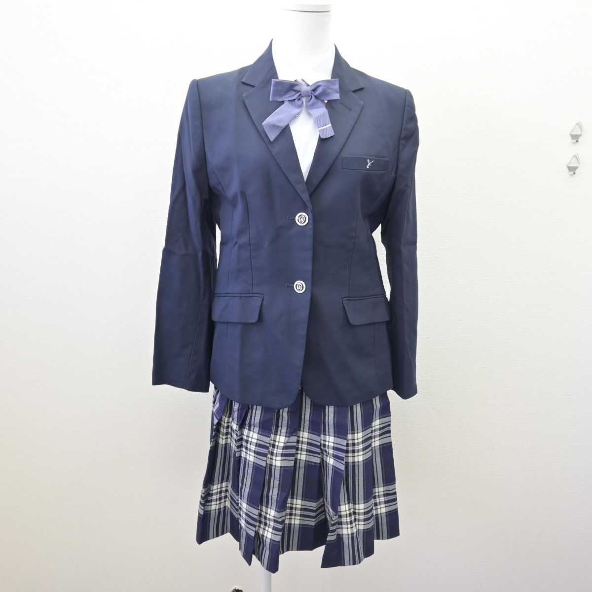 【中古】埼玉県 山村学園高等学校 女子制服 4点 (ブレザー・シャツ・スカート) sf067744