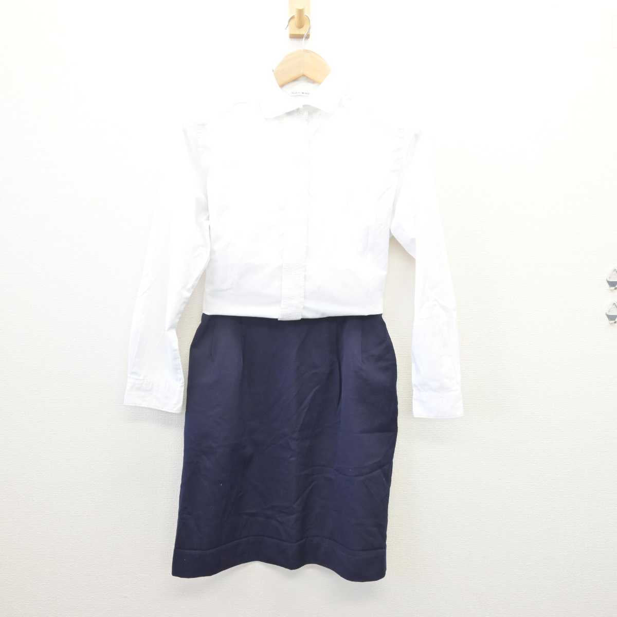 【中古】広島県 安田女子大学 女子制服 3点 (ブレザー・シャツ・スカート) sf067751