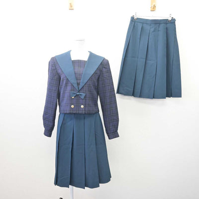 【中古】兵庫県 猪名川中学校 女子制服 3点 (セーラー服・スカート) sf067752