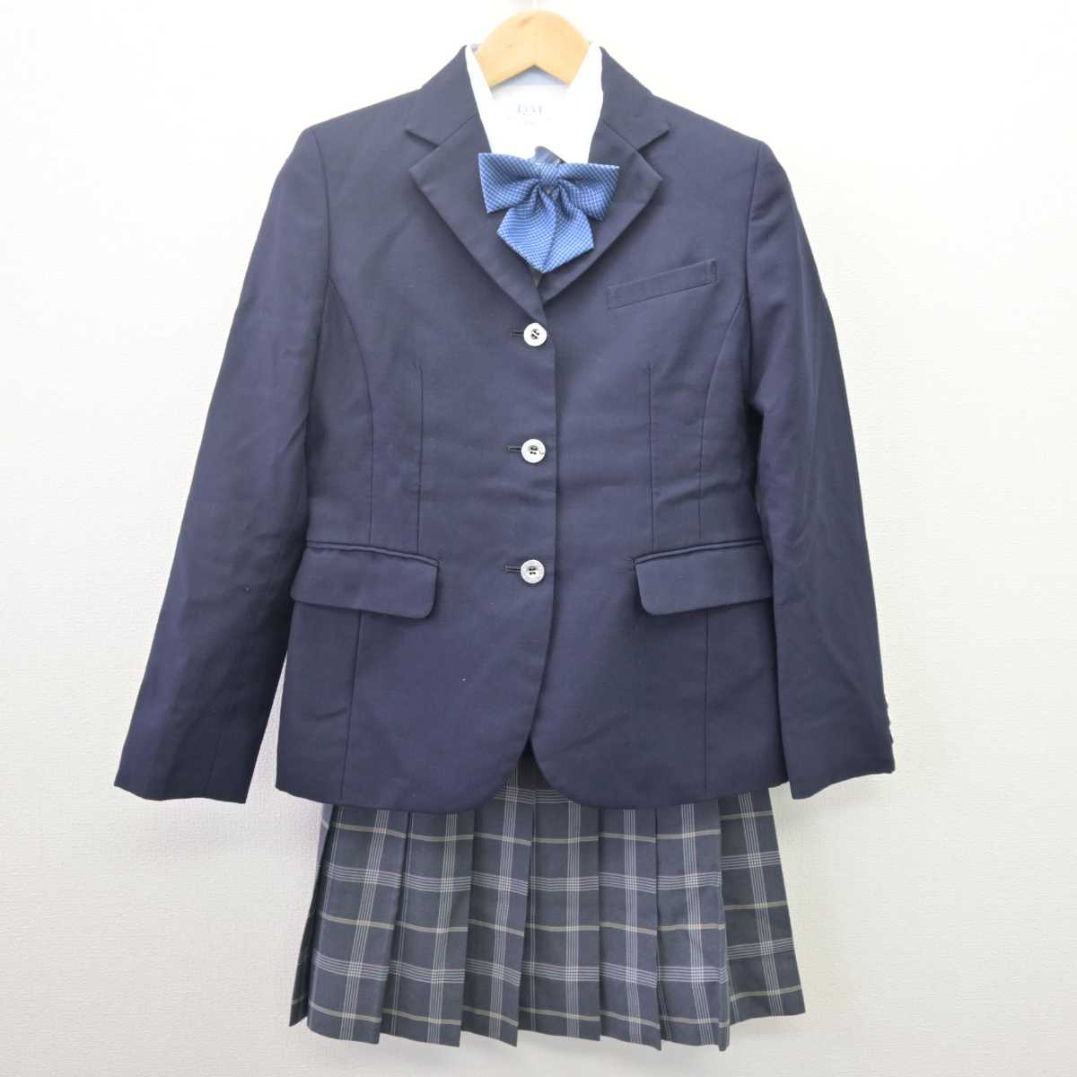 【中古】愛知県 至学館高等学校 女子制服 4点 (ブレザー・シャツ・スカート) sf067815