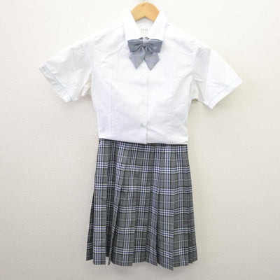 【中古】愛知県 至学館高等学校 女子制服 4点 (シャツ・スカート) sf067816